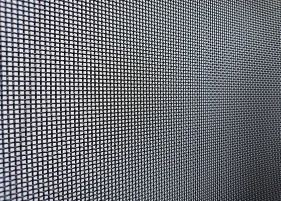 240mm Length 120mm Width Woven Wire Mesh , Stainless Steel Woven Mesh Black Spraying